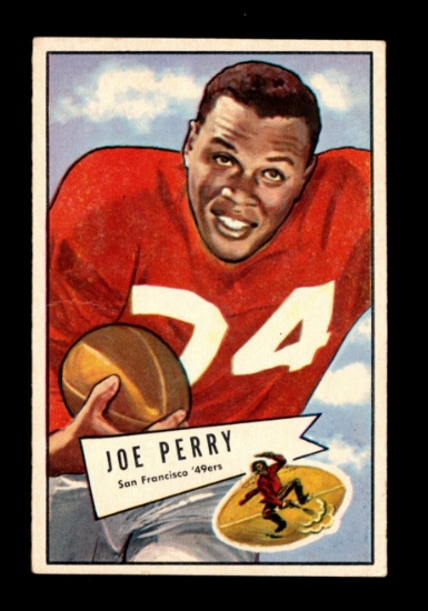 1952 Bowman Large Football Card #83 Hall of Famer  Joe Perry San Francisco