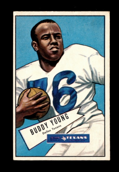 1952 Bowman Large Football Card #104 Buddy Young Dallas Texans