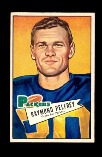 1952 Bowman Large Football Card #106 Raymond Pelfrey Green Bay Packers