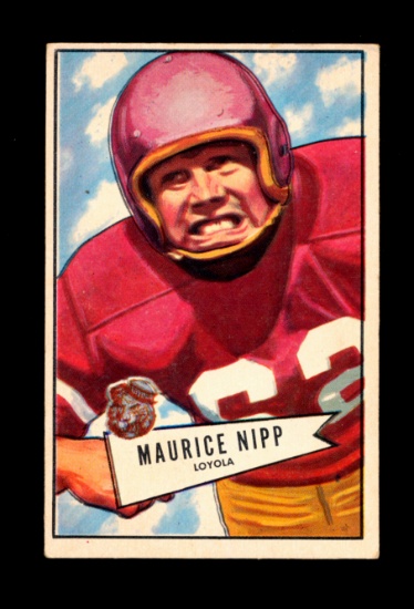 1952 Bowman Large Football Card #107 Maurice Nipp Philadelphia Eagles