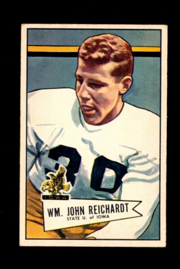1952 Bowman Large Football Card #113 William John Reichardt Green Bay Packe