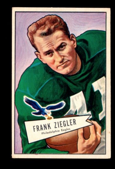 1952 Bowman Large Football Card #119 Frank Ziegler Philadelphia Eagles