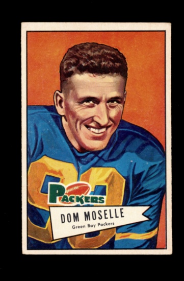 1952 Bowman Large Football Card #130 Dom Moselle Green Bay Packers