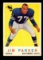 1959 Topps ROOKIE Football Card #132 Rookie Hall of Famer Jim Parker. Writi