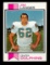 1973 Topps ROOKIE Football Card #341 Rookie Hall of Famer Jim Langer Miami