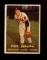 1957 Topps Baseball Card #333 Ernie Johnson Milwaukee Braves