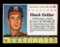 1961 Post Cereal Hand Cut Baseball Card #113 Chuck Cottier Milwaukee Braves