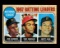 1968 Topps Baseball Card #1 National League Batting Leaders: Bob Clemente-T
