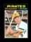 1971 Topps Baseball Card #110 Hall of Famer Bill Mazeroski Pittsburgh Pirat