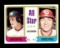 1974 Topps Baseball Card #331 All Star Catchers: Carlton Fisk-Johnny Bench