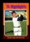 1975 Topps Baseball Card #4 Highlights Hall of Famer Al Kaline Detroit Tige