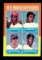 1975 Topps Baseball Card #622 Rookie Outfieders: Tom Poquette-Terry Whitfie