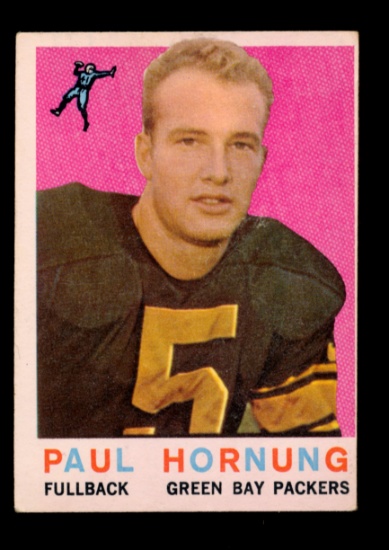 1959 Topps Football Card #82 Hall of Famer Paul Hornung Green Bay Packers