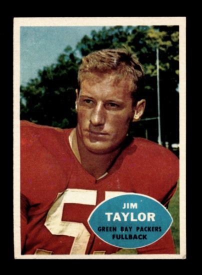 1960 Topps Football Card #52 Hall of Famer Jim Taylor Green Bay Packers. Er