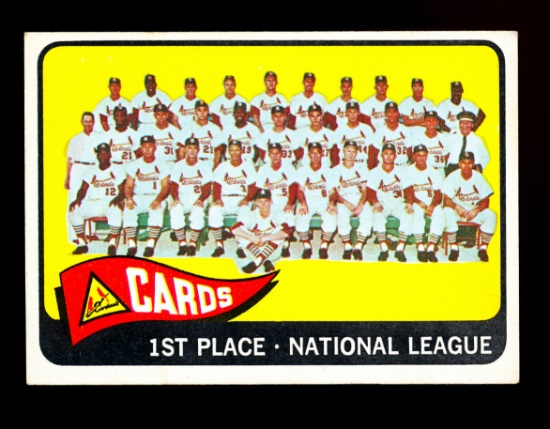 1965 Topps Baseball Card #57 St Louis Cardinals Team Card