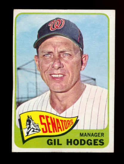 1965 Topps Baseball Card #99 Gil Hodges Manager Washington Senators