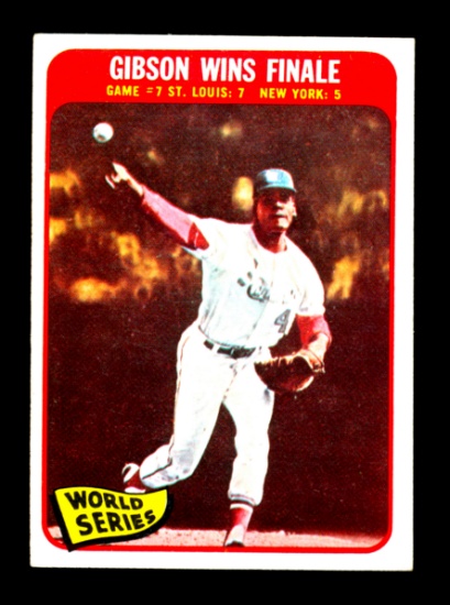 1965 Topps Baseball Card #138 1964 Word Series Game #7: Gibson Wins Finale