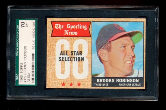 1968 Topps Baseball Card #365 All-Star Hall of Famer Brooks Robinson Baltim