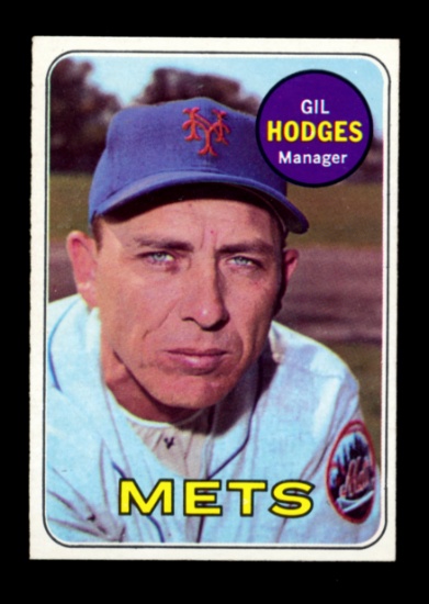 1969 Topps Baseball Card #564 Gil Hodges Manager New York Mets