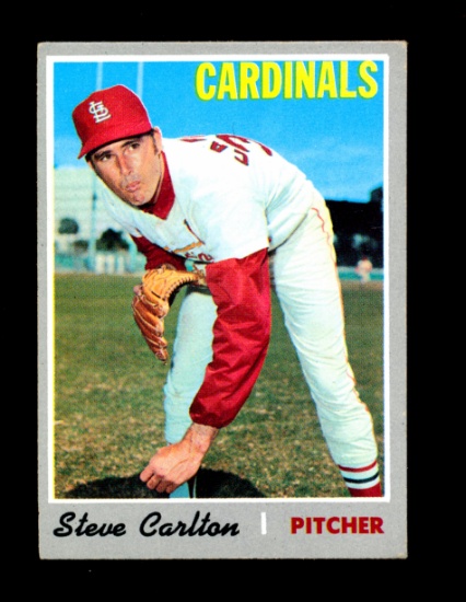 1970 Topps Baseball Card #220 Hall of Famer Steve Carlton St Louis Cardinal