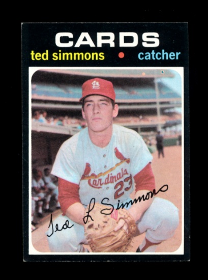 1971 Topps ROOKIE Baseball Card #117 Rookie Hall of Famer Ted Simmons St Lo