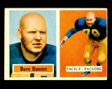 1957 Topps Football Card #21 Dave Hanner Green Bay Packers