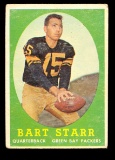 1958 Topps Football Card #66 Hall of Famer Bart Starr Green Bay Packers. Cr