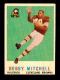 1959 Topps ROOKIE Football Card #140 Rookie Hall of Famer Bobby Mitchell Cl