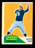 1960 Fleer Football Card #58 Hall of Famer George Blanda Houston Oilers