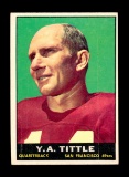 1961 Topps Football Card #58 Hall of Famer Y.A. Tittle San Francisco 49ers