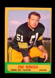 1963 Topps Football Card #91 Hall of Famer Jim Ringo Green Bay Packers