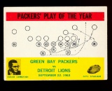 1964 Philadelphia Football Card #84 Packers' Play of The Year Coach Vince L