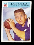 1966 Philadelphia Football Card #24 Hall of Famer John Unitas Baltimore Col