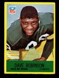 1967 Philadelphia ROOKIE Football Card #80 Rookie Hall of Famer Dave Robins