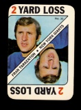 1971 Topps Game Football Card #35 Hall of Famer Fran Tarkenton New York Gia