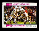 1973 Topps Football Card #100 Hall of Famer Larry Csonka Miami Dolphins