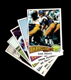 (5) 1975 Topps Football Cards (Rookies) Joe Theismann-Dan Fouts-Drew Pearso