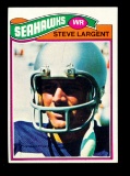 1977 Topps ROOKIE Football Card #177 Rookie Hall of Famer Steve Largent Sea