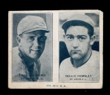 1936 Exhibit 4 on 1 Baseball Card Bottom Half-Rollie Hemsley & Paul Andrews