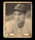 1940 Playball Baseball Card #16 Cecil Travis Washington Senators. Low Grade