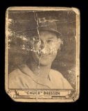 1940 Playball Baseball Card #72 Chuck Dressen Brooklyn Dodgers. Low Grade