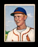1950 Bowman Baseball Card #71 Red Schoendienst St Louis Cardinals