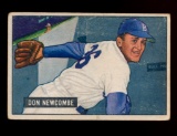 1951 Bowman Baseball Card #6 Don Newcombe Brooklyn Dodgers