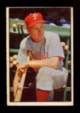 1953 Bowman Color Baseball Card #10 Hall of Famer Richie Ashburn