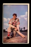 1953 Bowman Color Baseball Card #81 Hall of Famer Enos Slaughter St Louis C