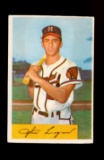 1954 Bowman Baseball Card #80 Johnny Logan Milwaukee Braves