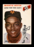 1954 Topps Baseball Card #3 Hall of Famer Monte Irvin New York Giants