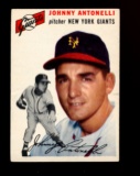 1954 Topps Baseball Card #119 Johnny Antonelli New York Giants
