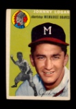 1954 Topps Baseball Card #122 Johnny Logan Milwaukee Braves