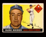 1955 Topps Baseball Card #210 Hall of Famer Duke Snider Brooklyn Dodgers